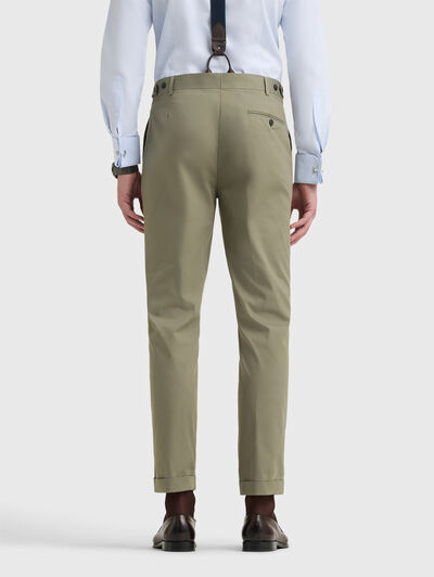 PANTALON DOPPIO COTTON VERDE