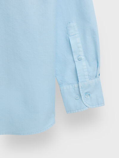 CAMISA OXFORD DYE CELESTE