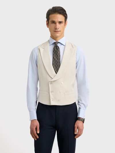 CHALECO ESTRUCTURA BEIGE