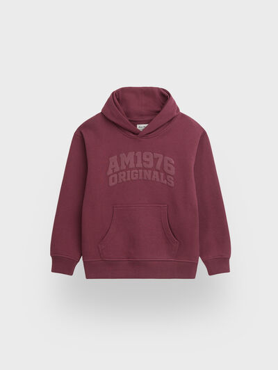 SUDADERA NEUTRAL KIDS BURDEOS