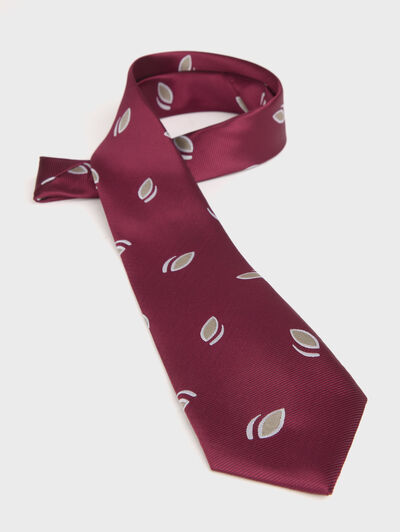 CORBATA JACQUARD MF BURDEOS