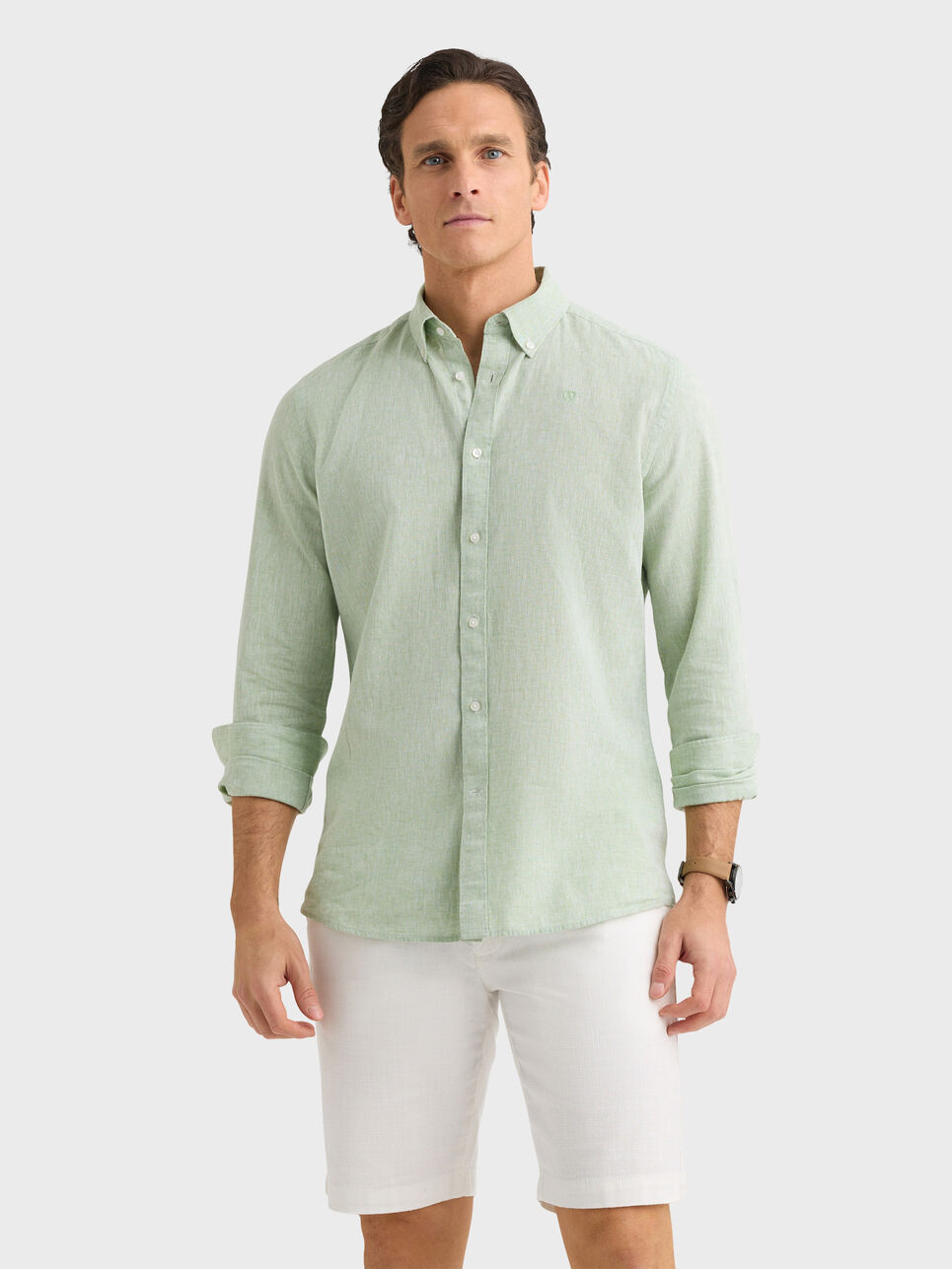 CAMISA LINO C.BOTON