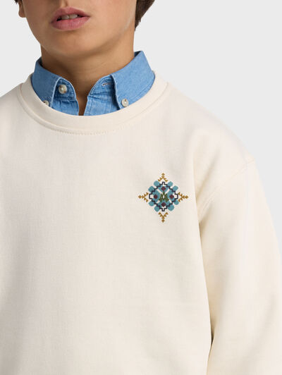 SUDADERA ETHNIC KIDS CRUDO