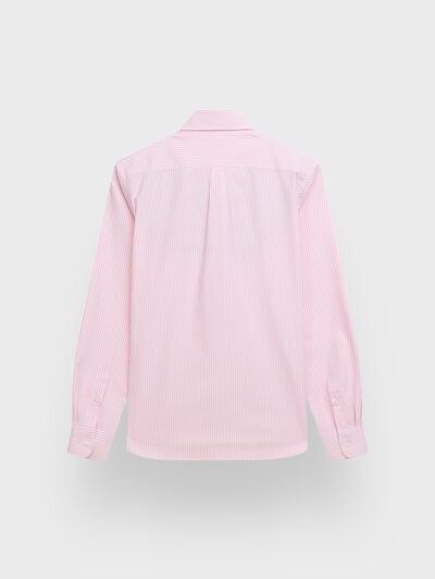 POLERA OXFORD RAYAS CORAL