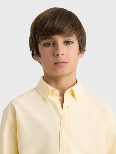 CAMISA OXFORD SOLID KIDS AMARILLO