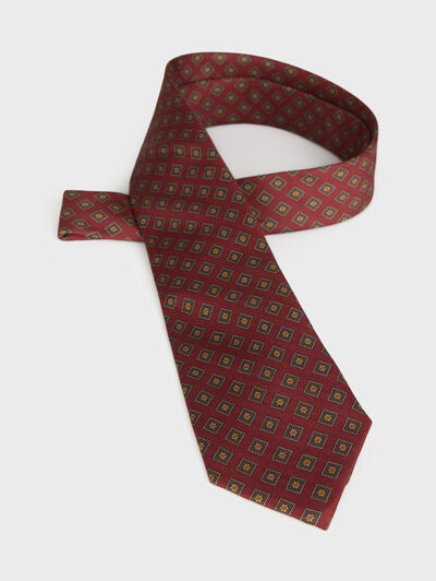 CORBATA PRINTED BURDEOS