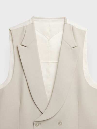 CHALECO PANAMA BEIGE