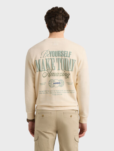 SUDADERA POSITIVITY BEIGE