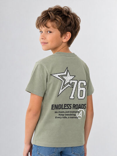 CAMISETA ROADS KIDS VERDE