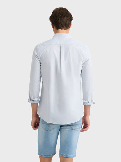 CAMISA OXFORD MIL RAYAS AZUL