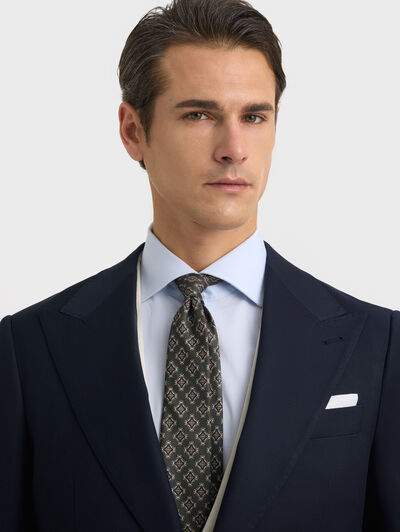 CHAQUE WEDDING TWILL AZUL MARINO