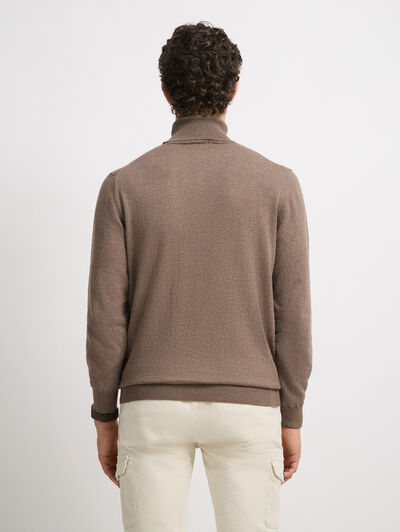 JERSEY ROLL COLLAR CAMEL