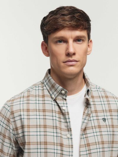 CAMISA FLANNEL TARTAN VERDE