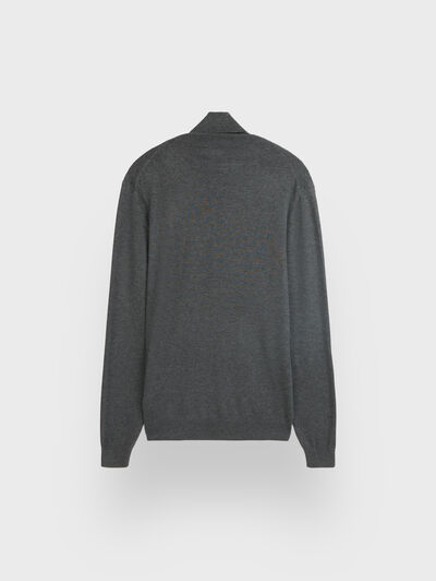JERSEY CUELLO VUELTO GRIS
