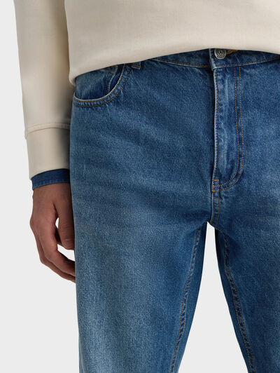 PANTALON DENIM RELAXED FIT AZUL MARINO