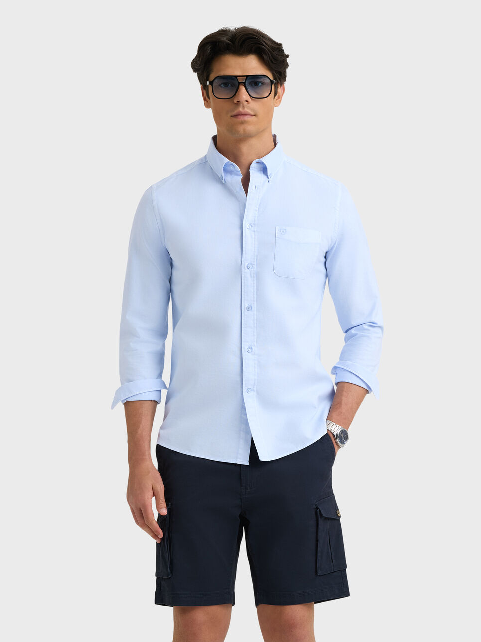 CAMISA OXFORD POCKET DYE