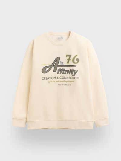 SUDADERA AFFINITY BEIGE