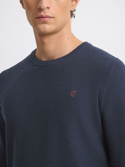 JERSEY BOLSON AZUL MARINO