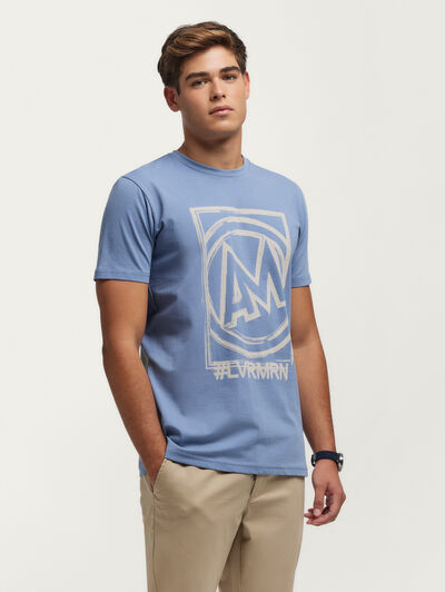 CAMISETA LOGO AZUL