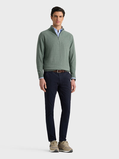 JERSEY CREMALLERA VERDE