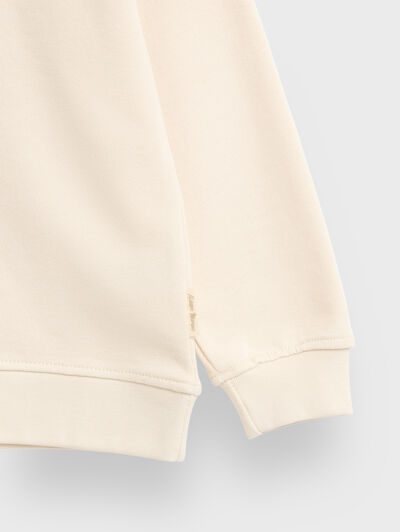 SUDADERA BASIC KIDS BEIGE