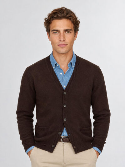 CARDIGAN MULLER MARR&Oacute;N