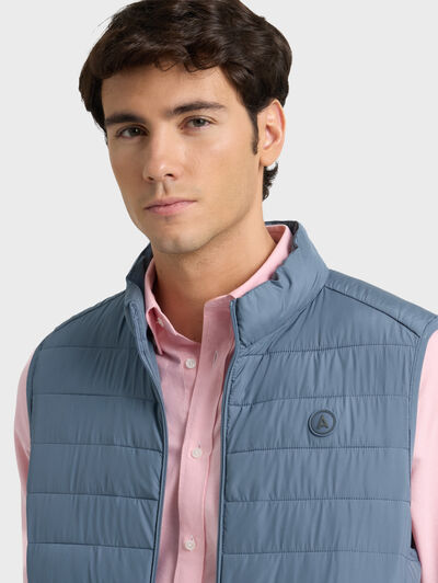 CHALECO VITO CELESTE