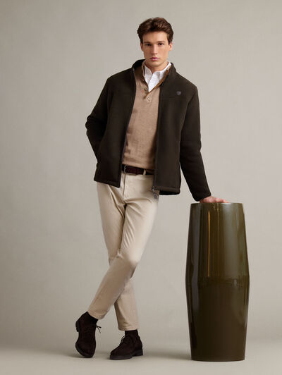 CAZADORA POLAR VERDE