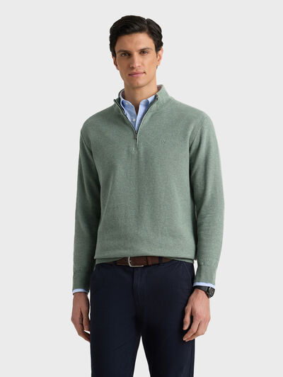 JERSEY CREMALLERA VERDE