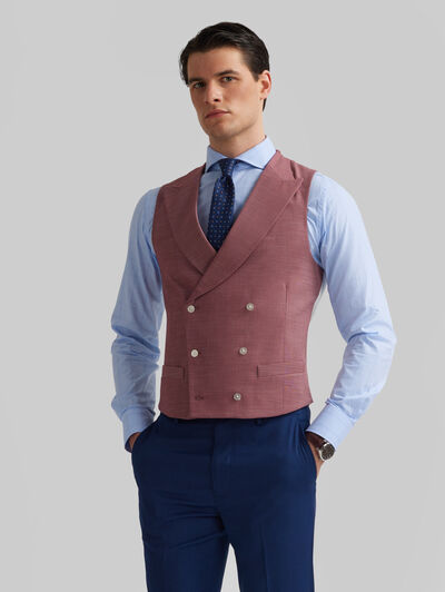 Traje Granate Hombre Chaleco Traje Burdeos Chaleco Trajes Novio