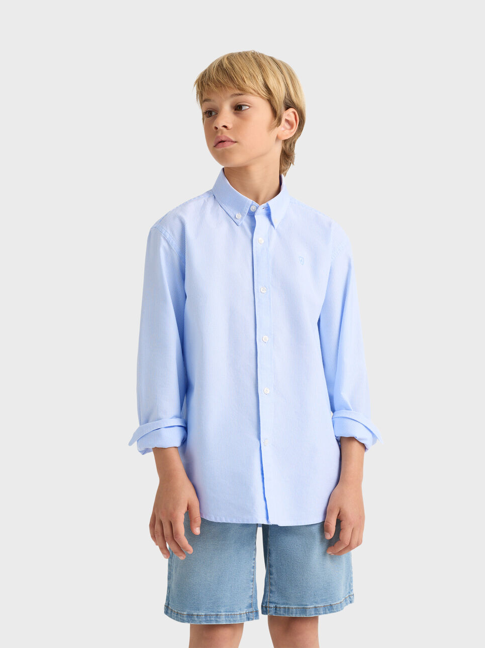 CAMISA OXFORD MIL RAYAS KIDS