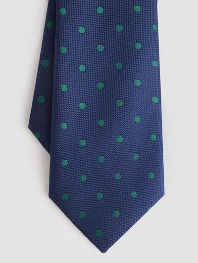 CORBATA JACQUARD MF AZUL MARINO