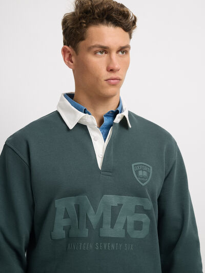SUDADERA POLO AM1976 VERDE