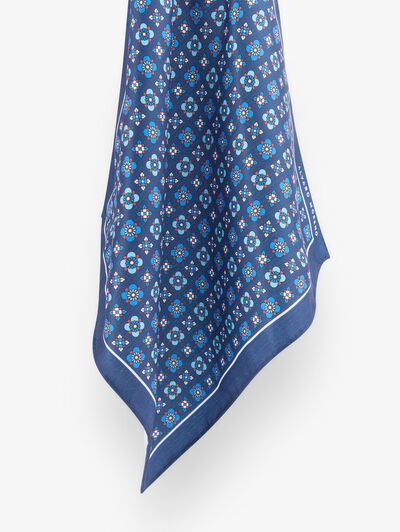 PAÑUELO PRINTED AZUL MARINO