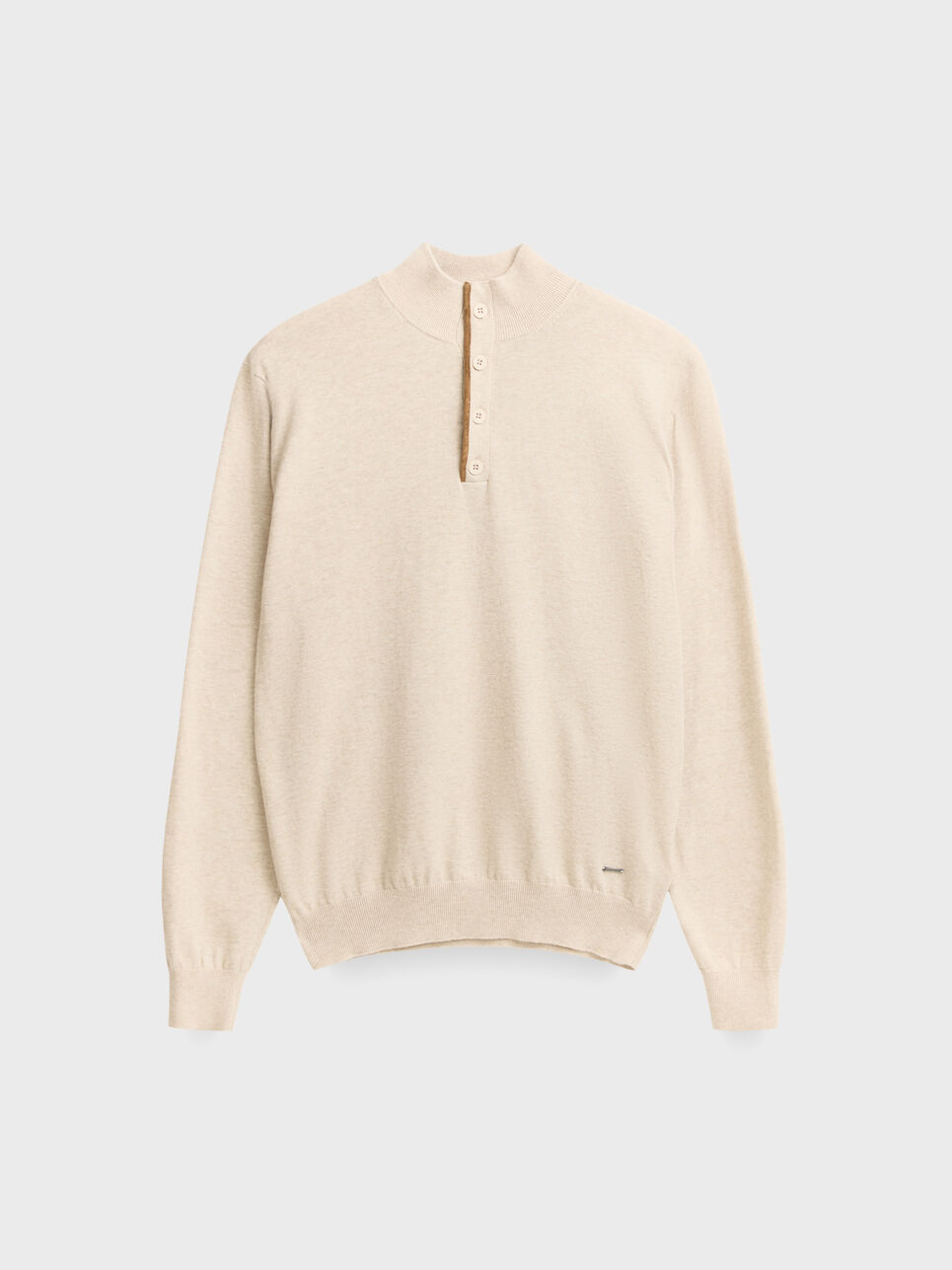 JERSEY BUTTON COLLAR