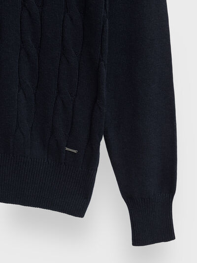 JERSEY CASINO AZUL MARINO