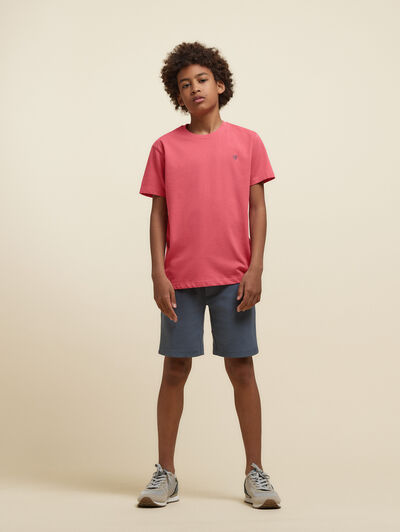 CAMISETA BASICA KIDS CORAL