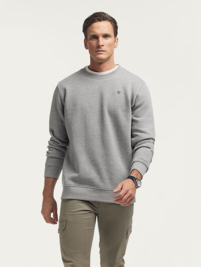 SUDADERA BASICA GRIS