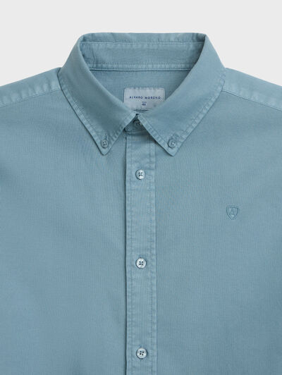 CAMISA OXFORD DYE AZUL