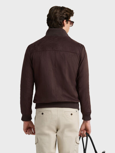 CAZADORA KIGSLEY MARR&Oacute;N