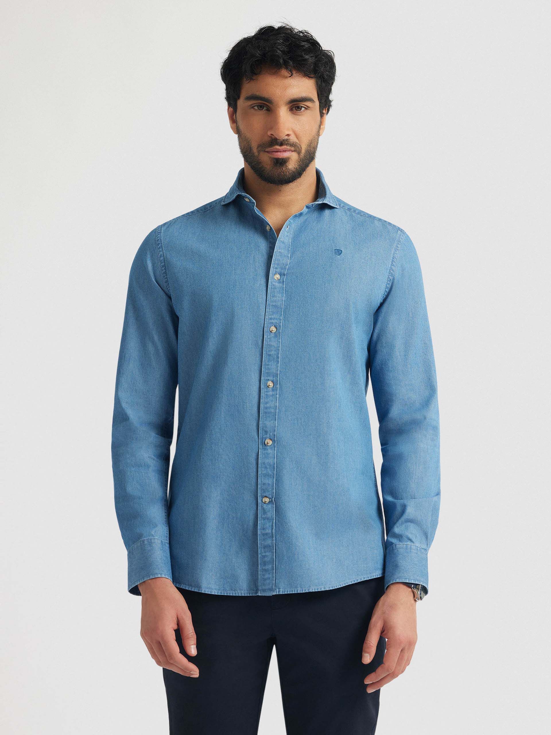 Camisas jeans 2025 hombre