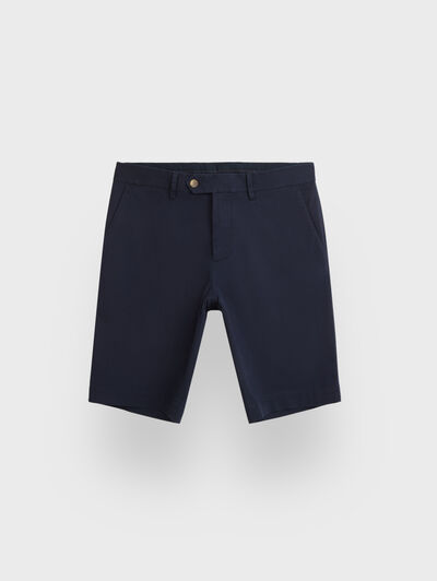 BERMUDA BASICA AZUL MARINO