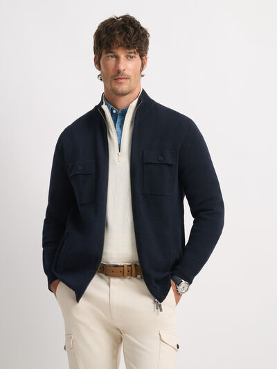 CARDIGAN BRAM AZUL MARINO