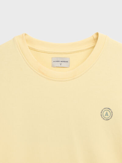 SUDADERA BASIC SPRING AMARILLO