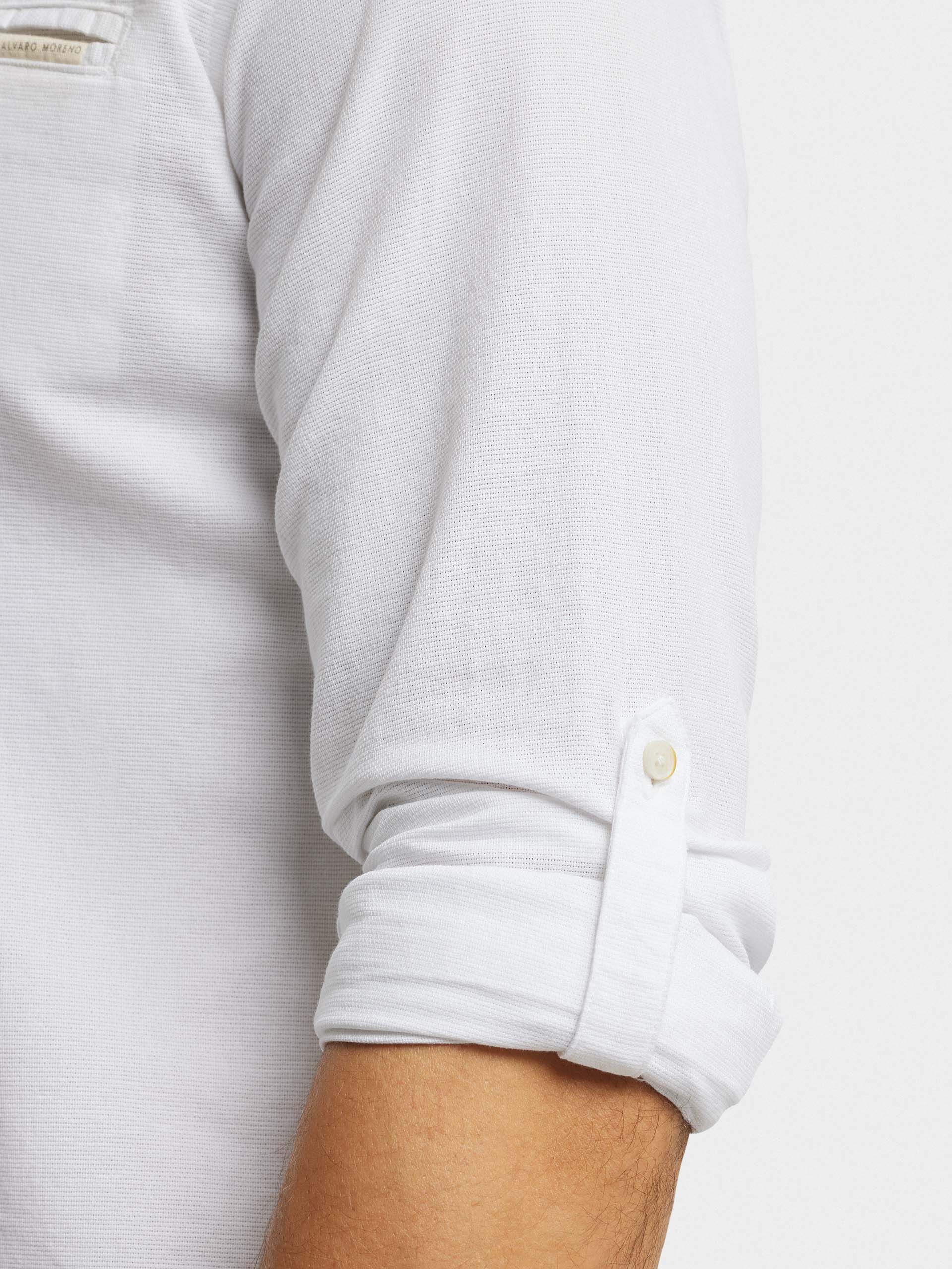 Camisa blanca alvaro moreno clearance