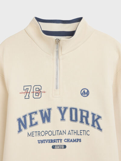 SUDADERA CHAMPS KIDS BEIGE