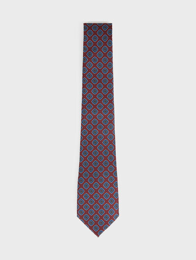 CORBATA PRINTED BURDEOS