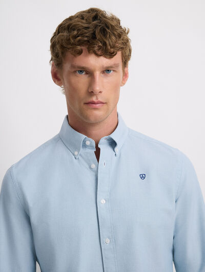 CAMISA OXFORD SOLID AZUL