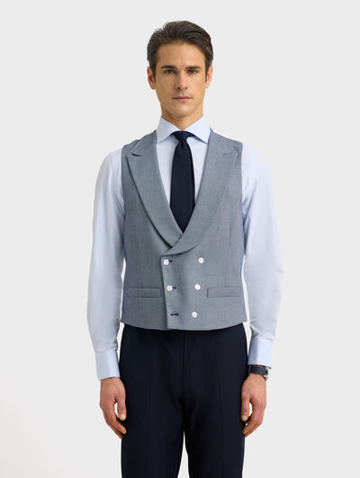 CHALECO OJO PERDIZ AZUL