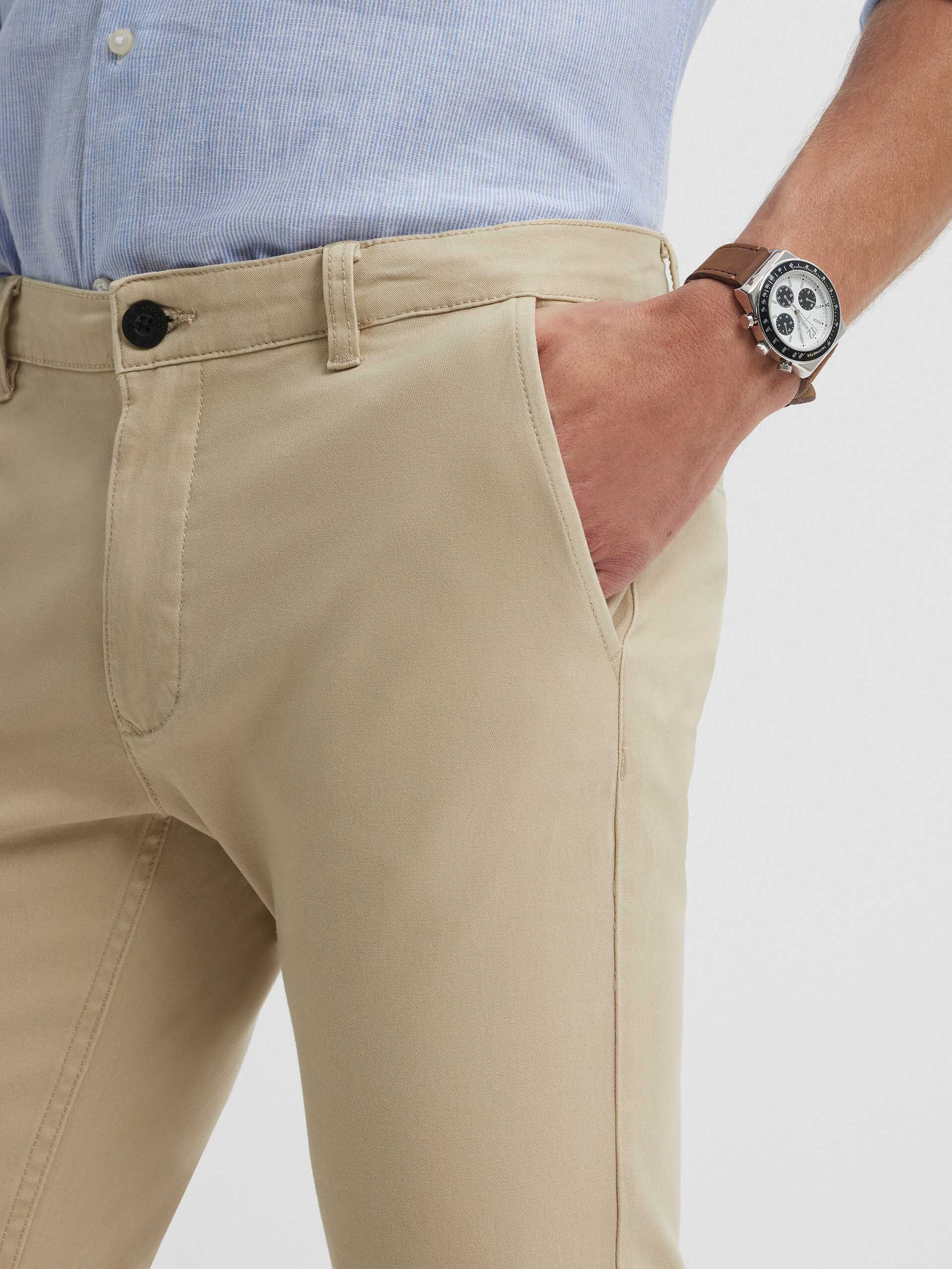 PANTALON CHINO SLIM FIT BEIGE